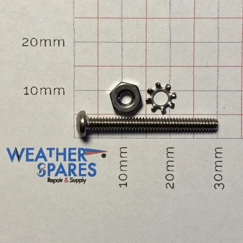 Davis Anemometer Arm Screw Fixing Set_weatherspares_co_uk