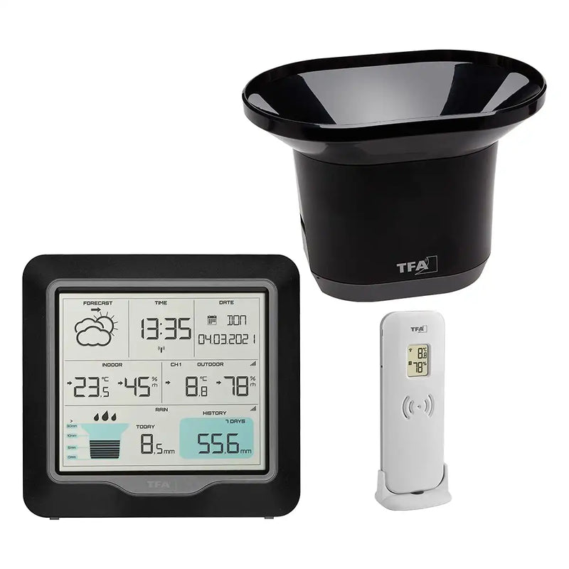 TFA RAIN PRO Wireless weather station with rain gauge 35.1160_weatherspares_co_uk