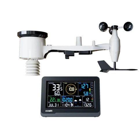 Ecowitt WS3900 with 7.5" Display with 7-in-1 Sensor Array, IoT & WiFi
