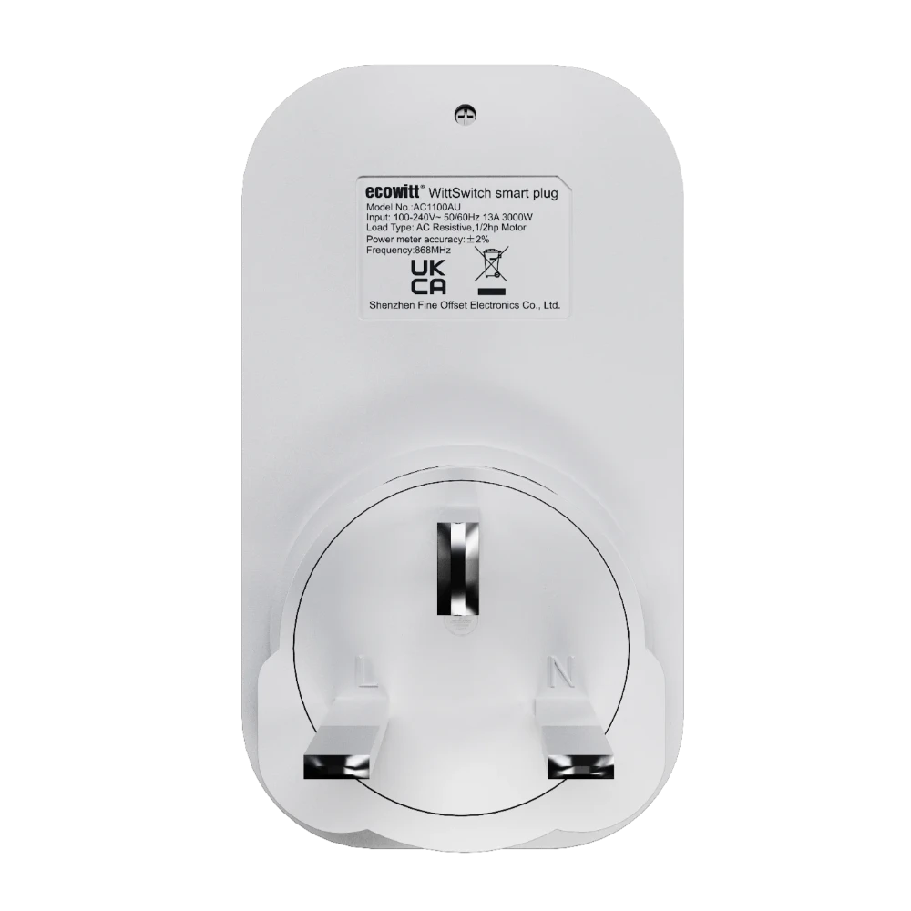 Ecowitt WittSwitch Smart Plug AC1100