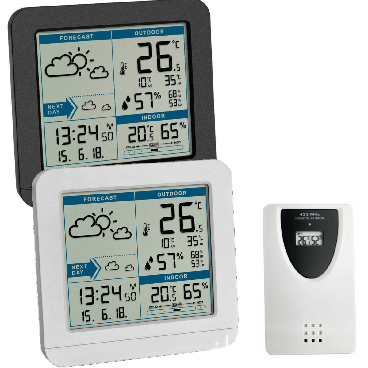 TFA SKY Wireless Weather Station in Black or White