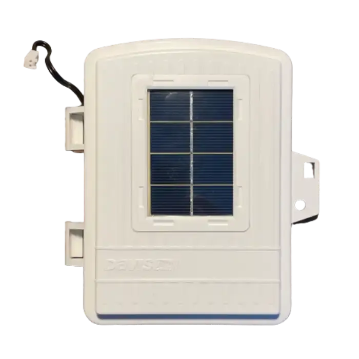 Davis Front Hinged Shelter Door with Large Solar Panel 7345.086_weatherspares_co_uk