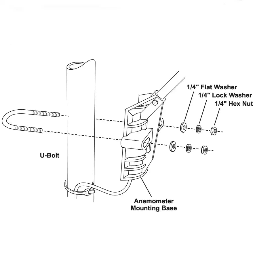 Davis Vantage Pro2 Anemometer Mounting Base 7342.235_weatherspares_co_uk
