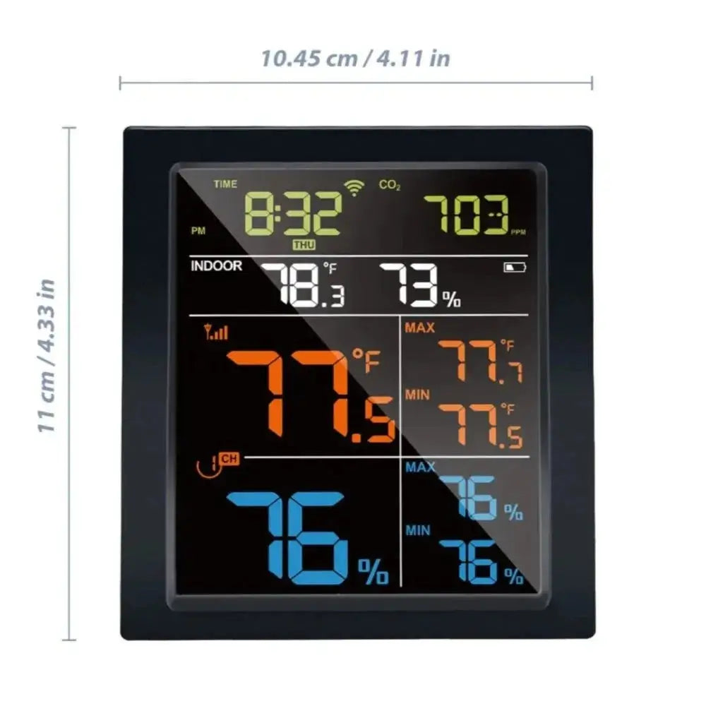 Ecowitt WN1820 console with CO2 Monitor - colour console only_weatherspares_co_uk