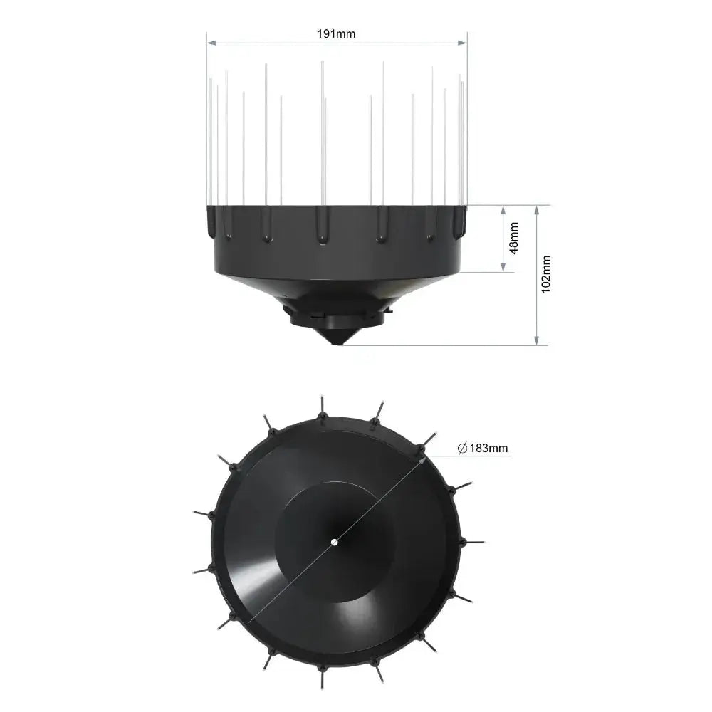 weather-spares-uk.myshopify.com- Heightened Rain Funnel with Bird Spikes for WH40 & Others