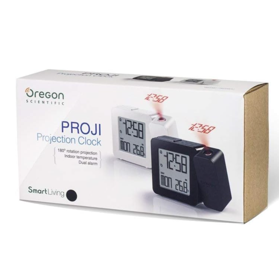 Oregon Scientific PROJI Projection Clock with Indoor Temperature & Alarm RM338PUX