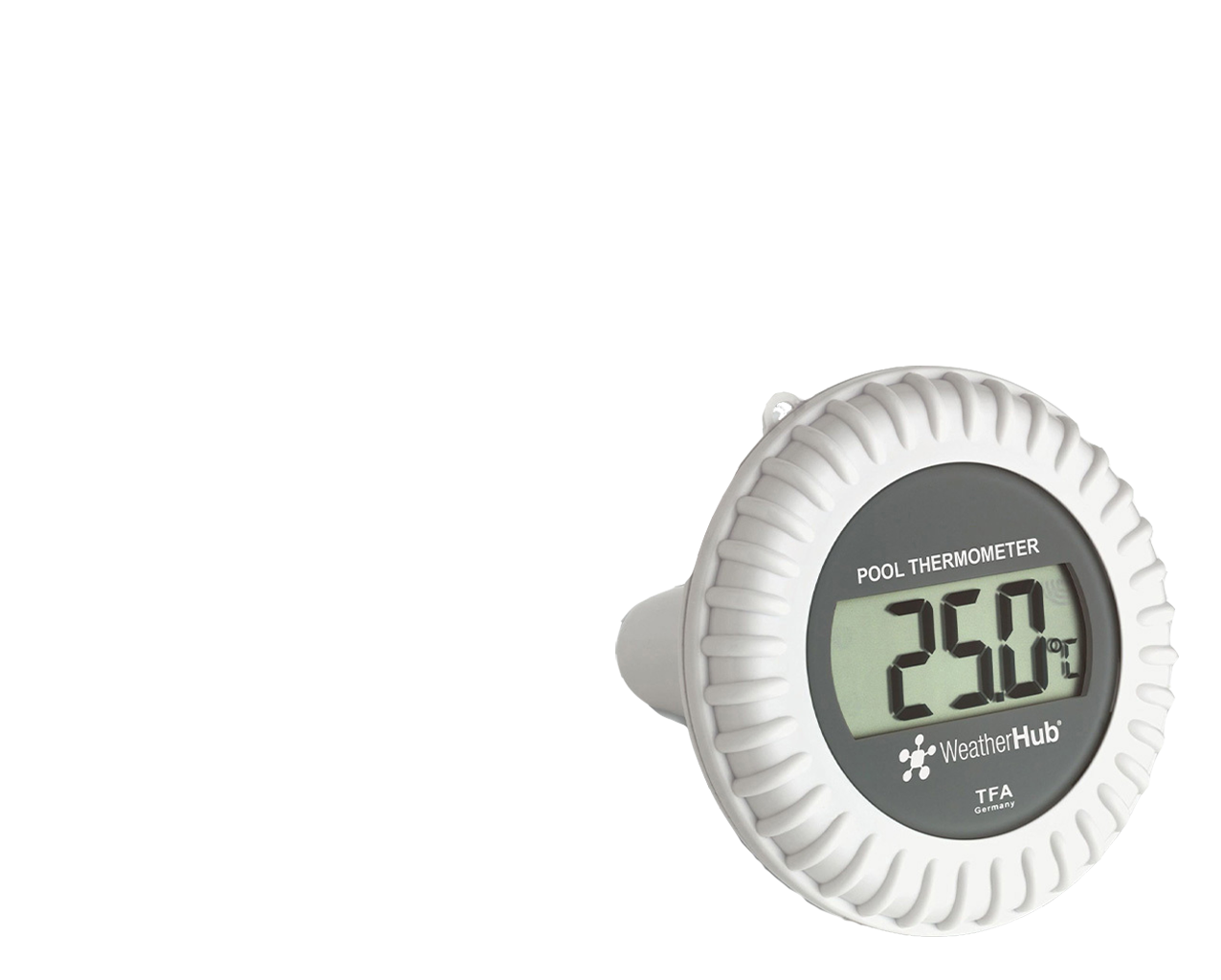 TFA pool thermometer linking to product catalogue