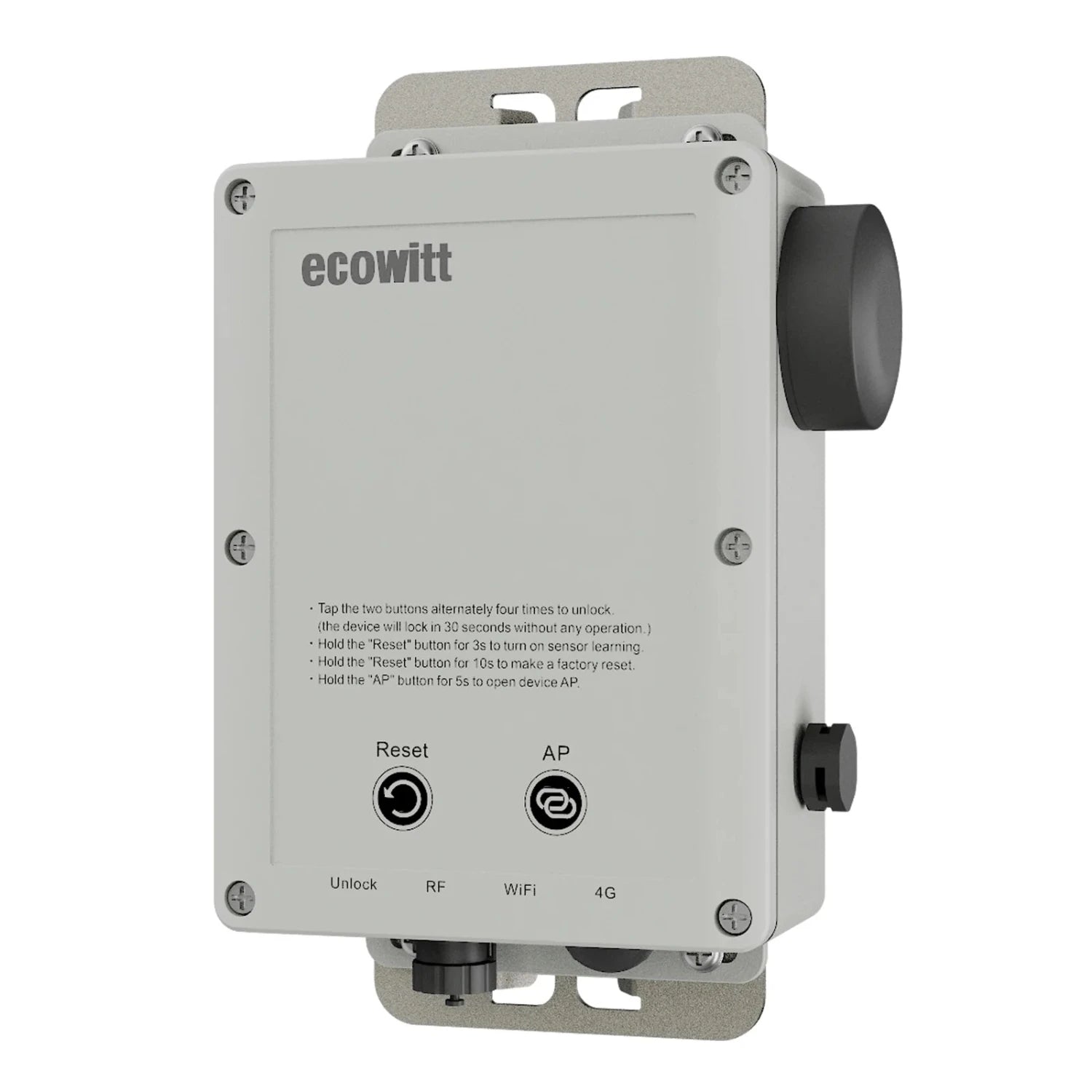 Ecowitt WS6210S 4G Mobile / WiFi Gateway with Solar power & Extended Range