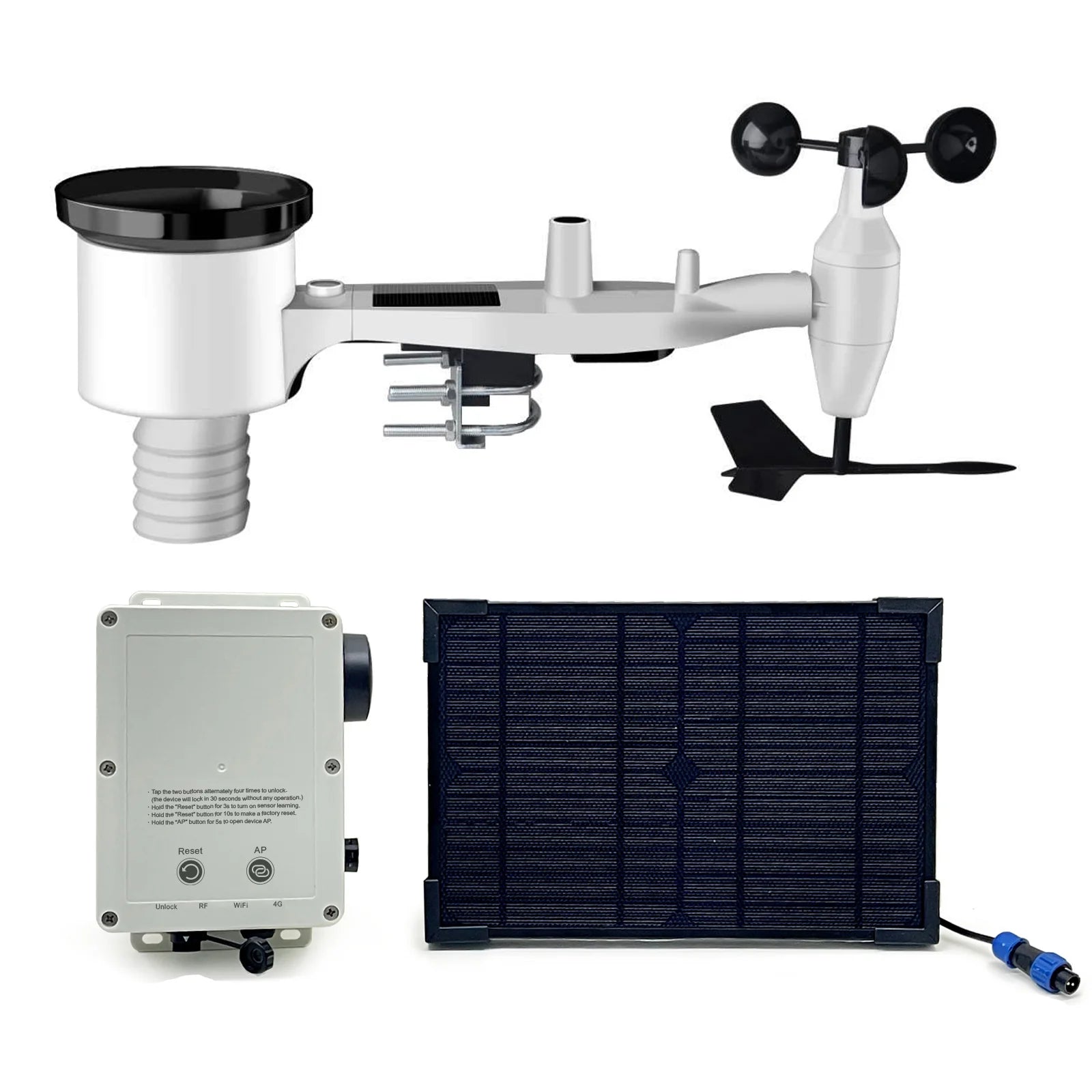 Ecowitt WittField Combo/Suite 4G Mobile Solar Weather Station