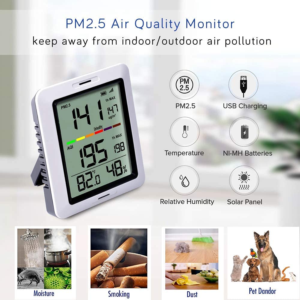 Ecowitt WH0290 Outdoor Air Quality Monitor with PM2.5 Sensor Weather Spares