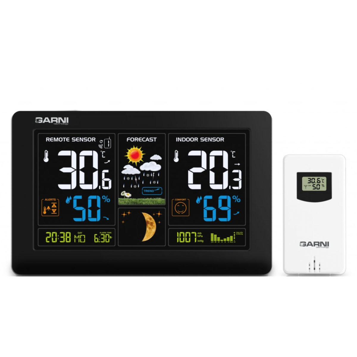 GARNI 545 line Colour Forecast Weather Station with USB Weather Spares