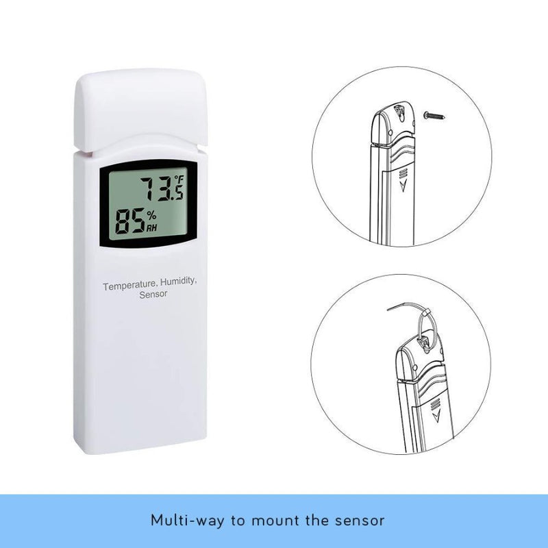 Ecowitt GW1104 Wi-Fi Gateway with MultiChannel Temperature & Humidity Sensor Weather Spares